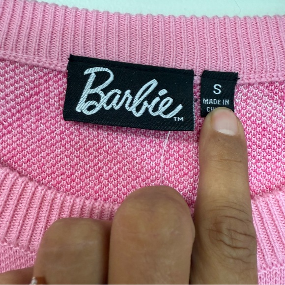 Barbie Pink Knit Oversized Sweater - Picture 4 of 5